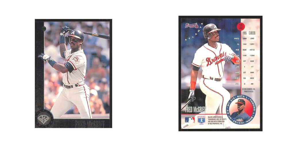 1996 Leaf Fred McGriff Braves #33