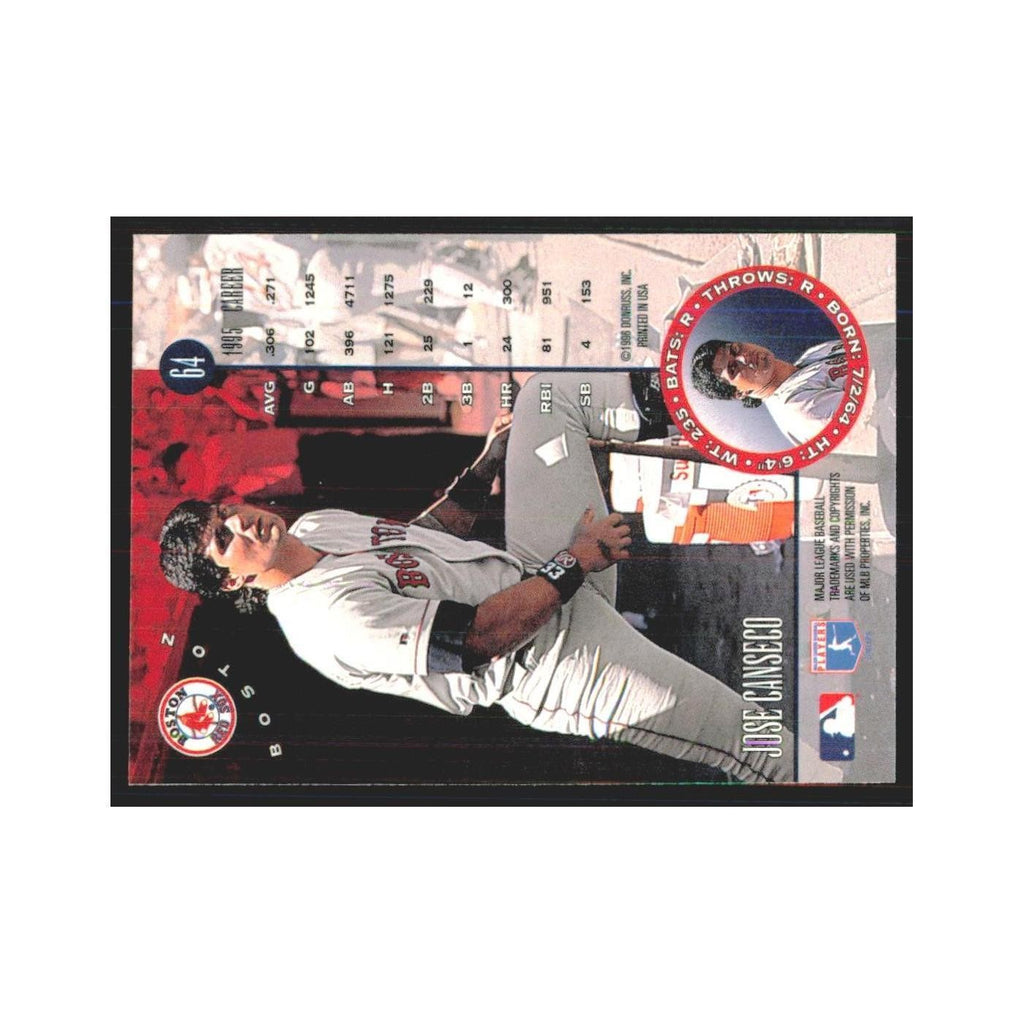 1996 Leaf Jose Canseco Red Sox #64