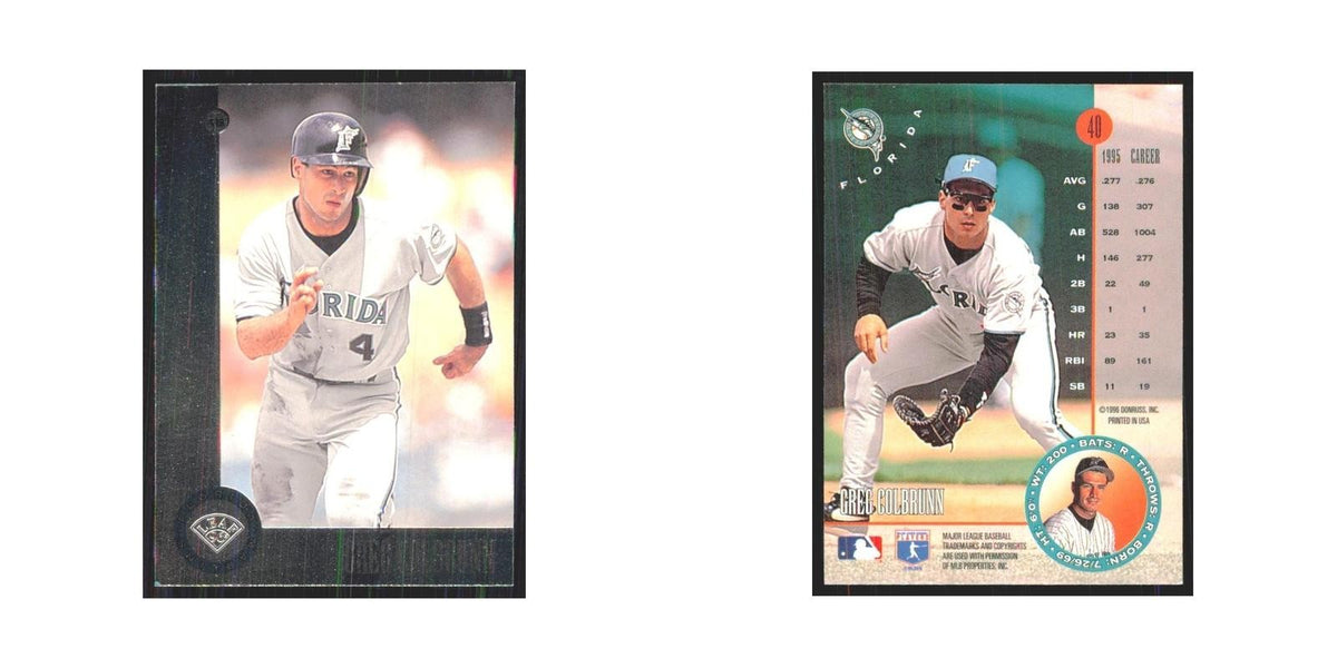 1996 Leaf Greg Colbrunn Florida Marlins #40