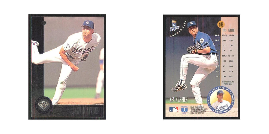 1996 Leaf Kevin Appier Royals #108