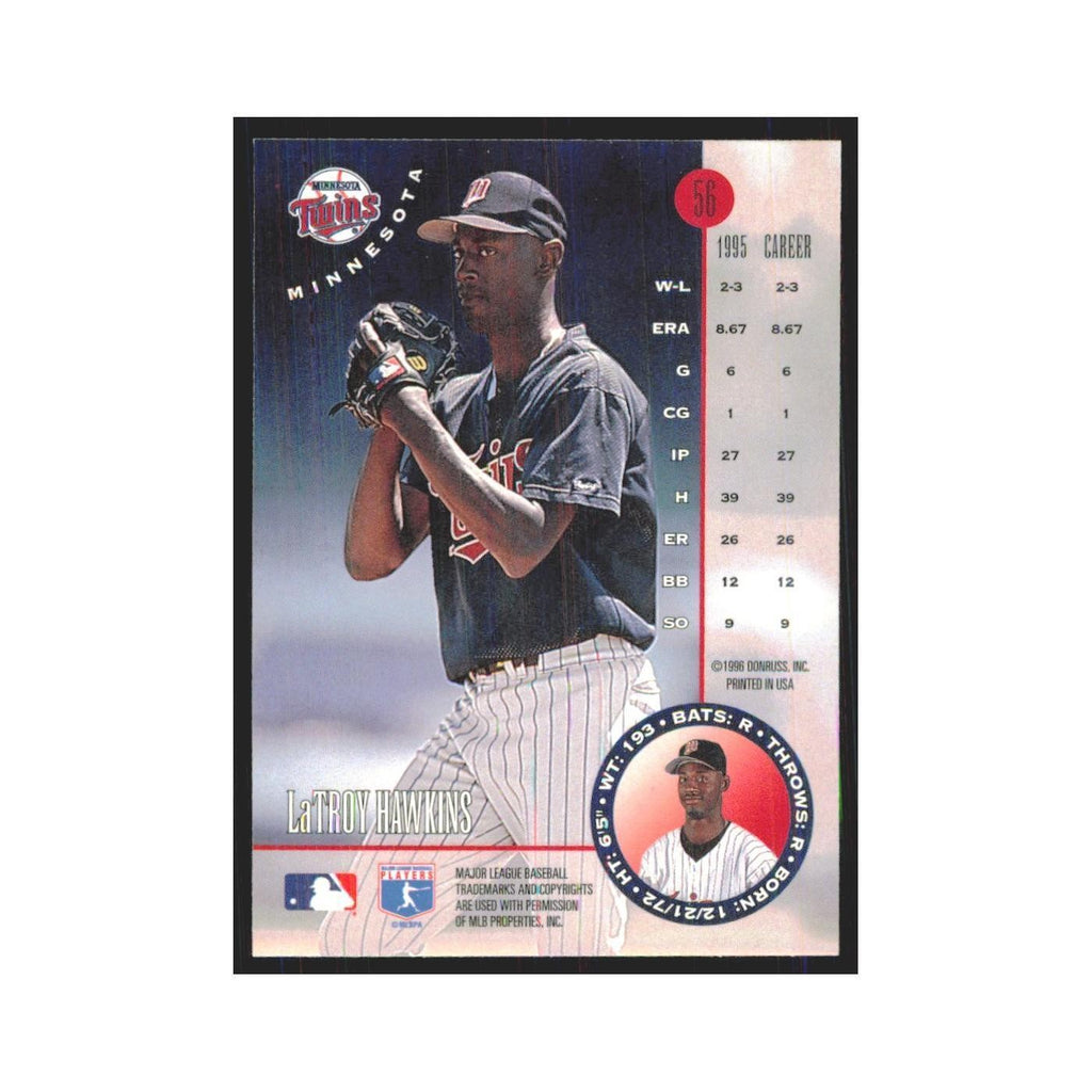1996 Leaf LaTroy Hawkins Twins #56
