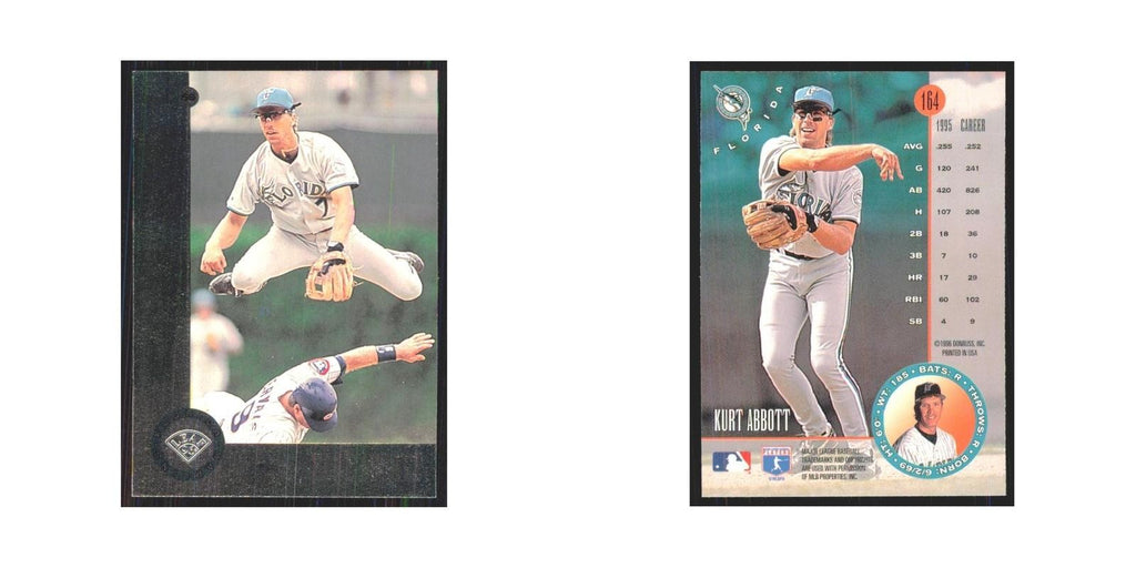 1996 Leaf Kurt Abbott Florida Marlins #164