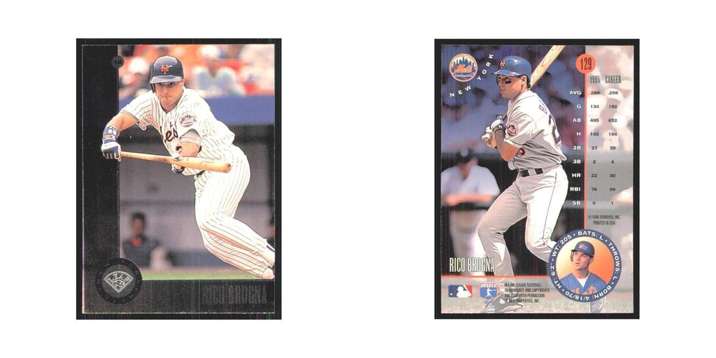 1996 Leaf Rico Brogna Mets #129