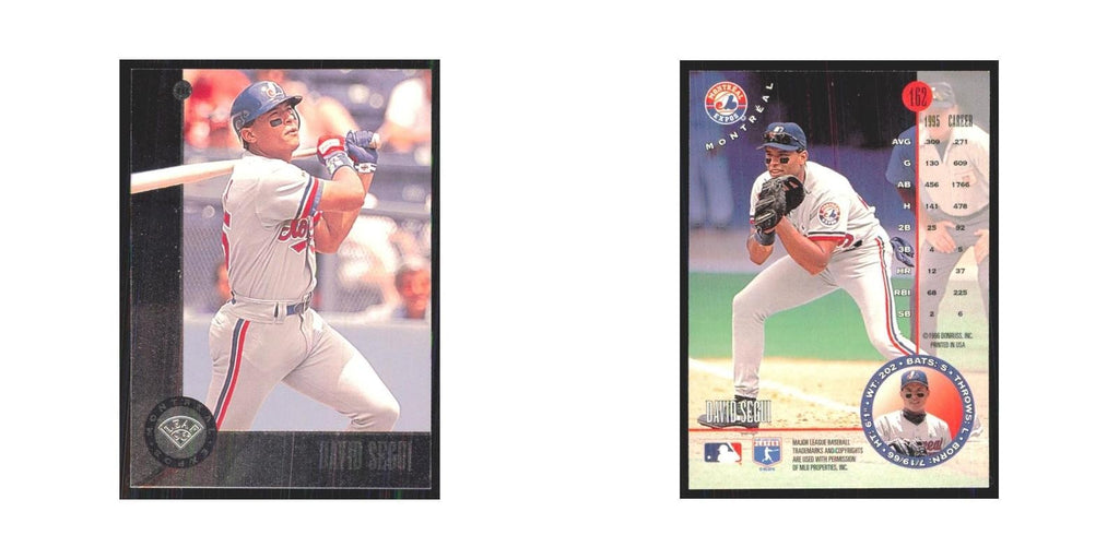 1996 Leaf David Segui Montreal Expos #162