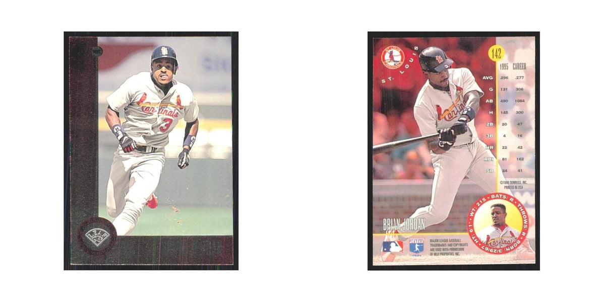 1996 Leaf Brian Jordan Cardinals #142