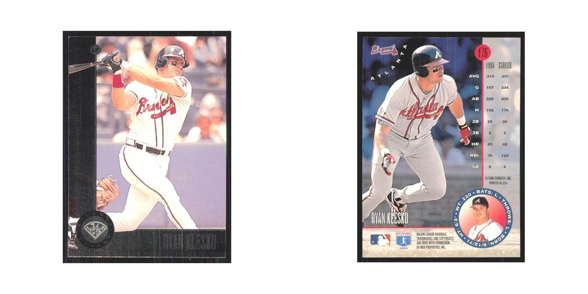 1996 Leaf Ryan Klesko Braves #176