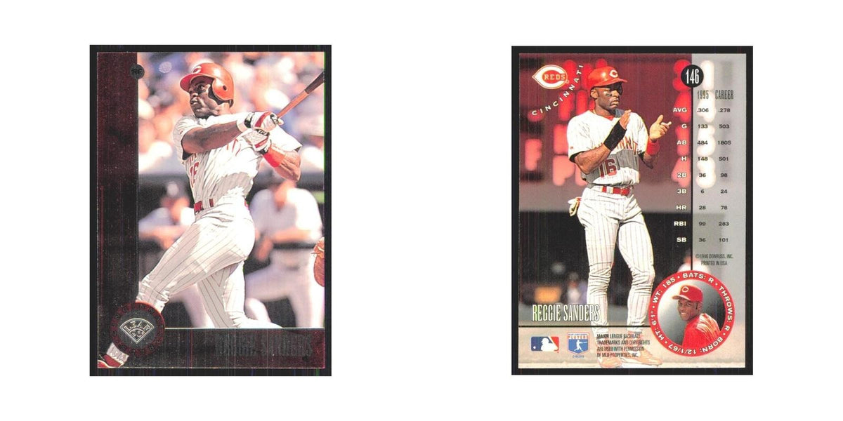 1996 Leaf Reggie Sanders Reds #146