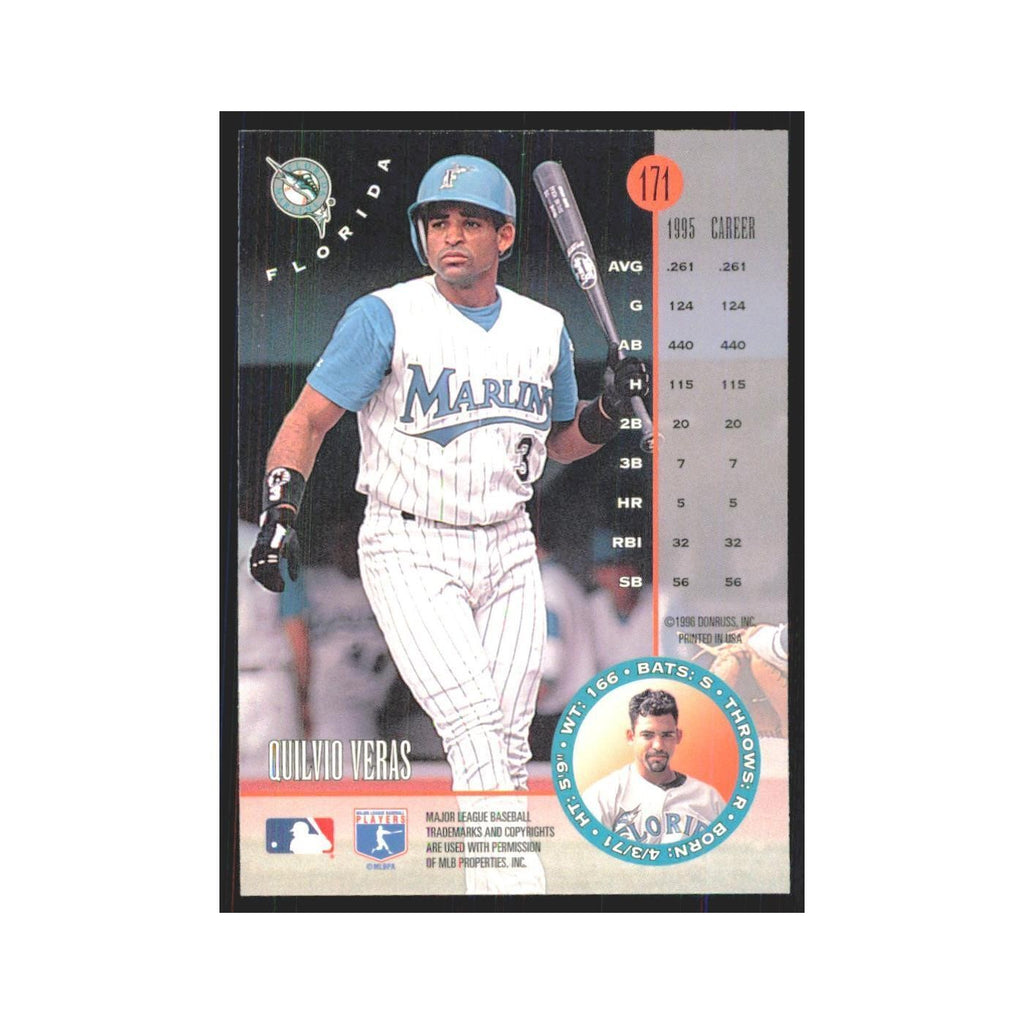 1996 Leaf Quilvio Veras Florida Marlins #171