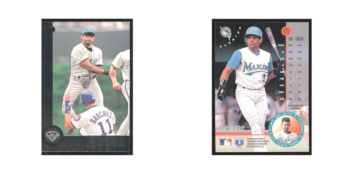 1996 Leaf Quilvio Veras Florida Marlins #171