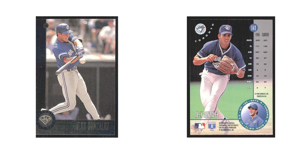 1996 Leaf Alex Gonzalez Blue Jays #141
