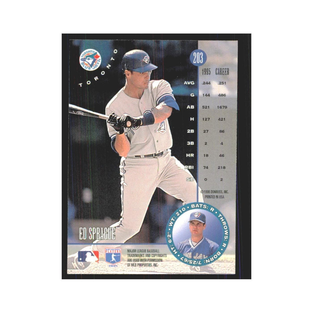 1996 Leaf Ed Sprague Blue Jays #203