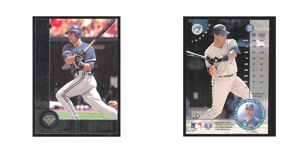 1996 Leaf Ed Sprague Blue Jays #203
