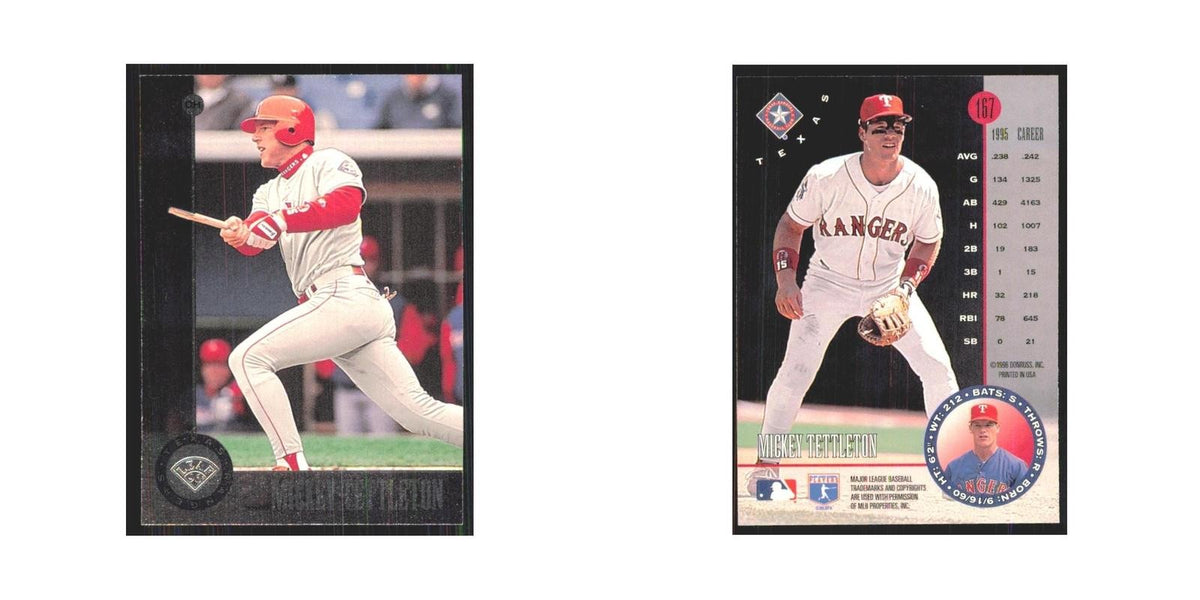 1996 Leaf Mickey Tettleton Rangers #167