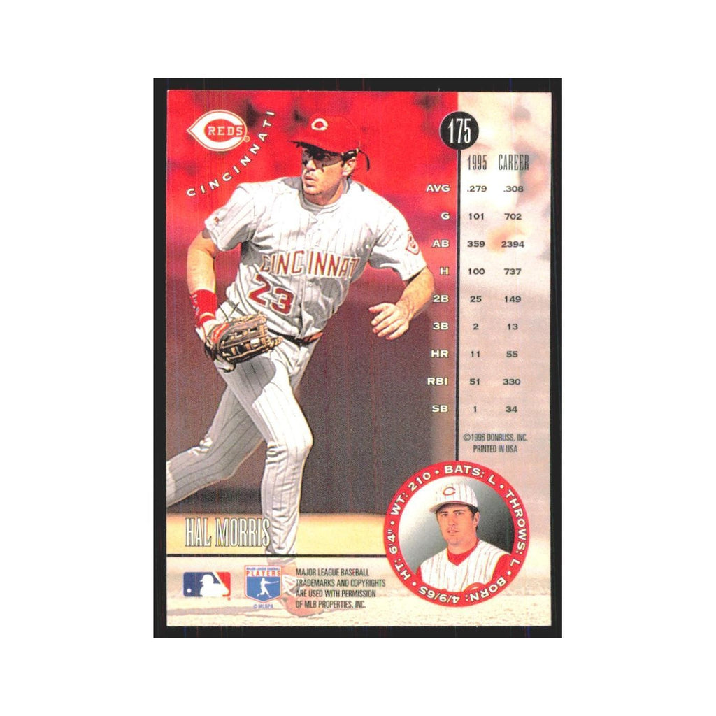 1996 Leaf Hal Morris Reds #175