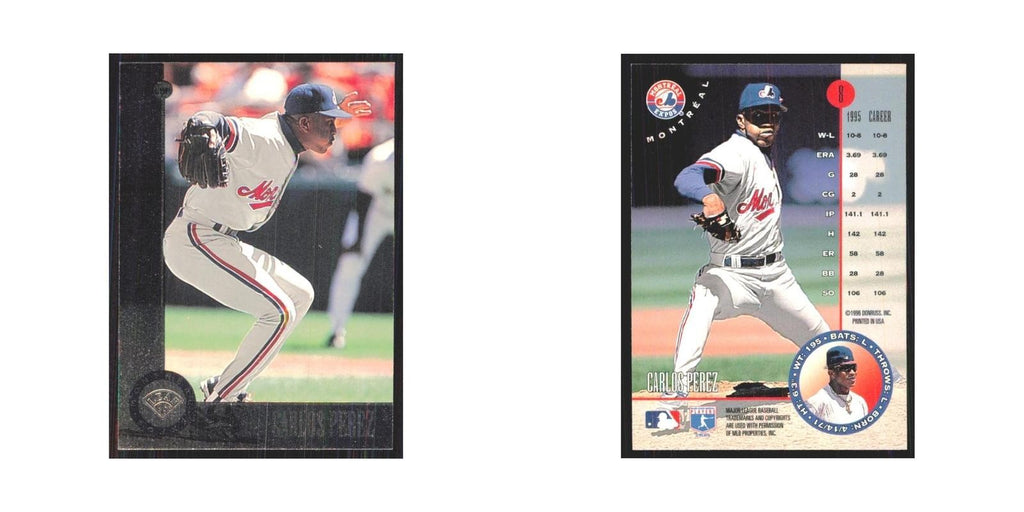 1996 Leaf Carlos Perez Montreal Expos #8