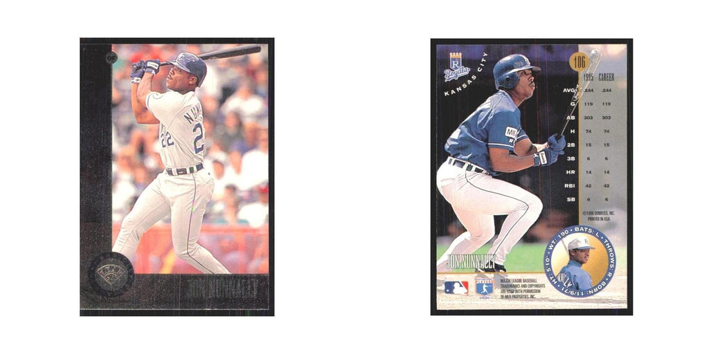 1996 Leaf Jon Nunnally Royals #106