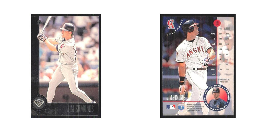 1996 Leaf Jim Edmonds Angels #89