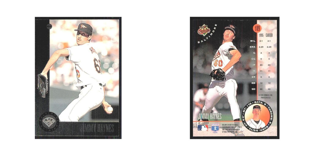 1996 Leaf Jimmy Haynes Orioles #189