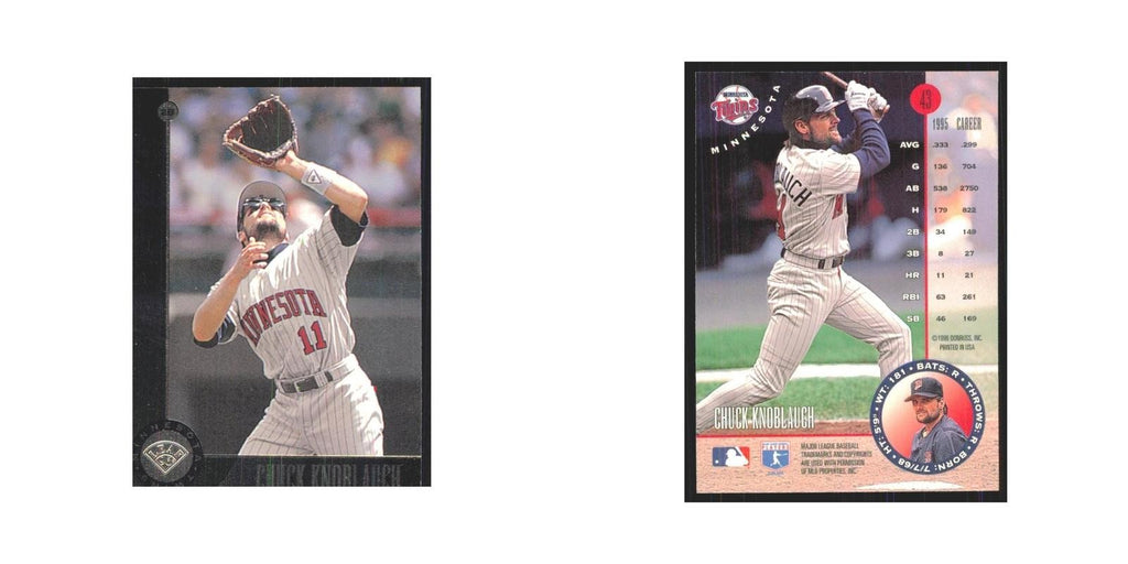 1996 Leaf Chuck Knoblauch Twins #43
