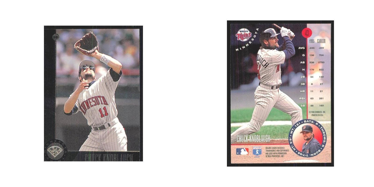 1996 Leaf Chuck Knoblauch Twins #43