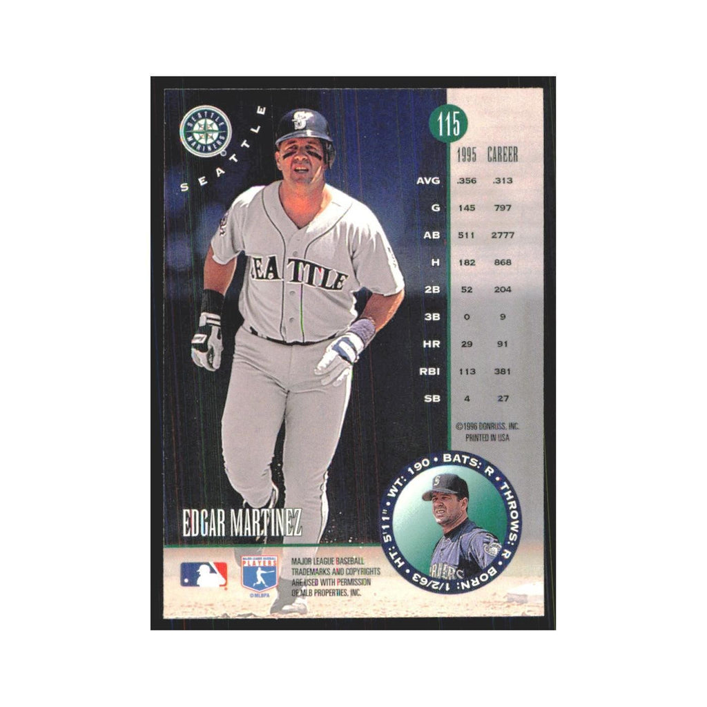 1996 Leaf Edgar Martinez Mariners #115