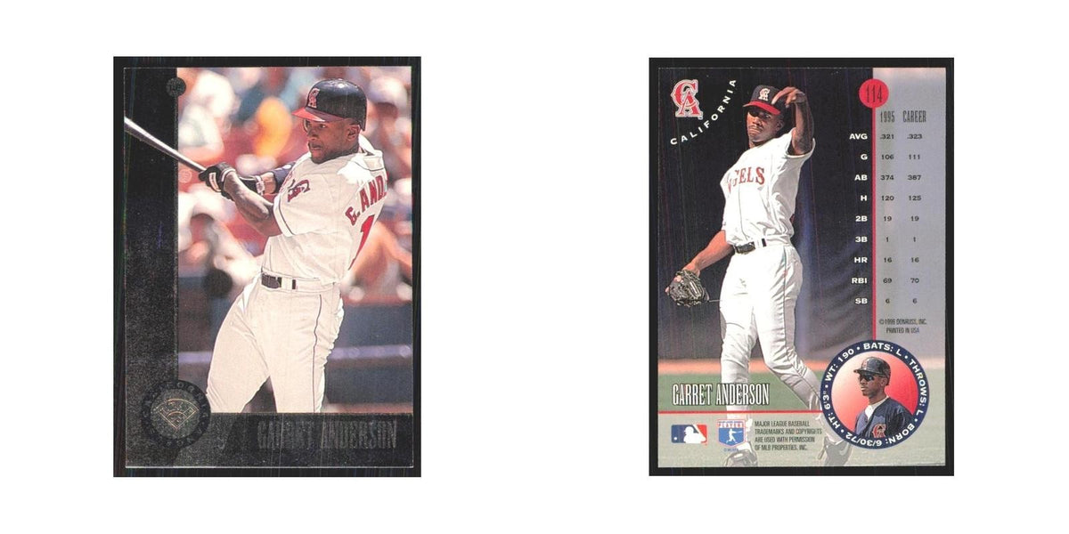 1996 Leaf Garret Anderson Angels #114