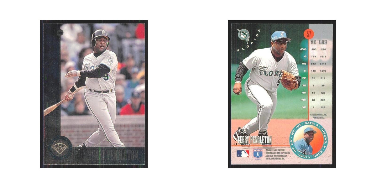 1996 Leaf Terry Pendleton Florida Marlins #57