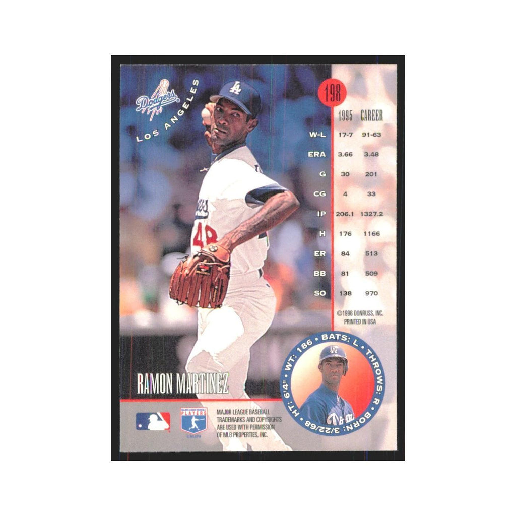 1996 Leaf Ramon Martinez Dodgers #198