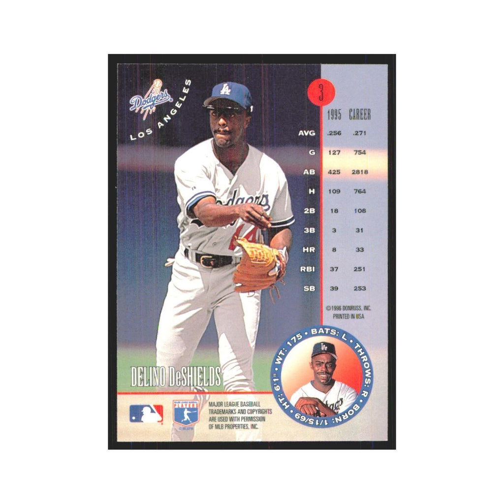 1996 Leaf Delino DeShields Dodgers #3