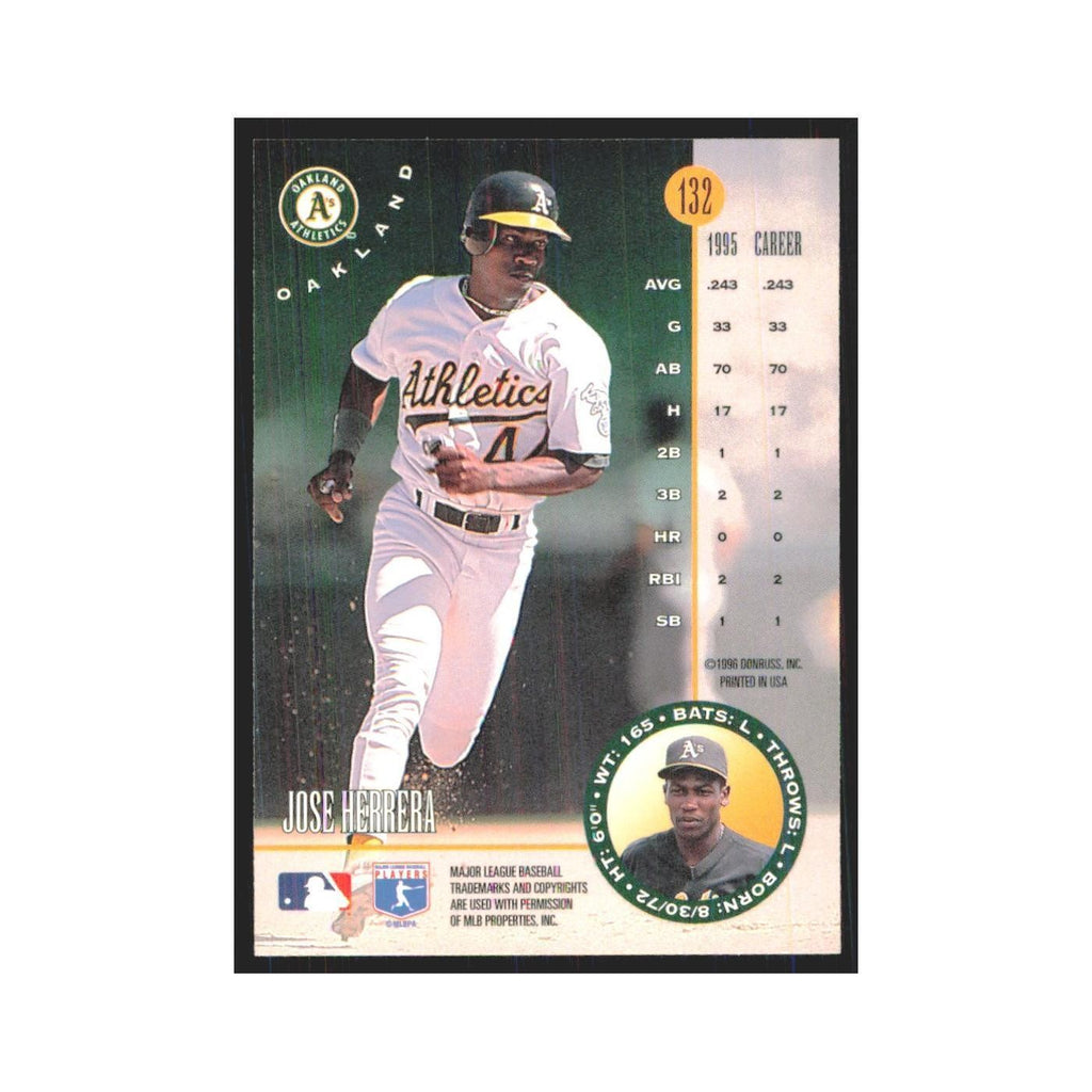 1996 Leaf Jose Herrera Athletics #132