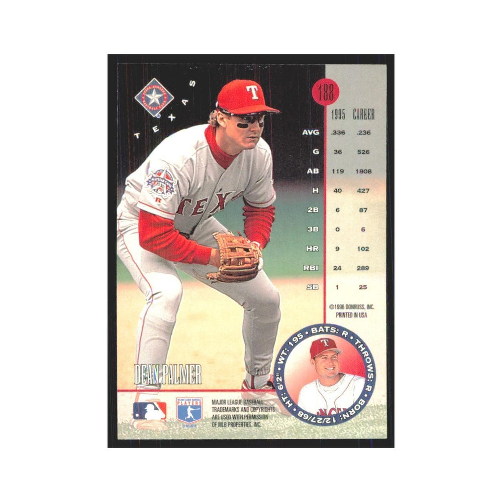 1996 Leaf Dean Palmer Rangers #188