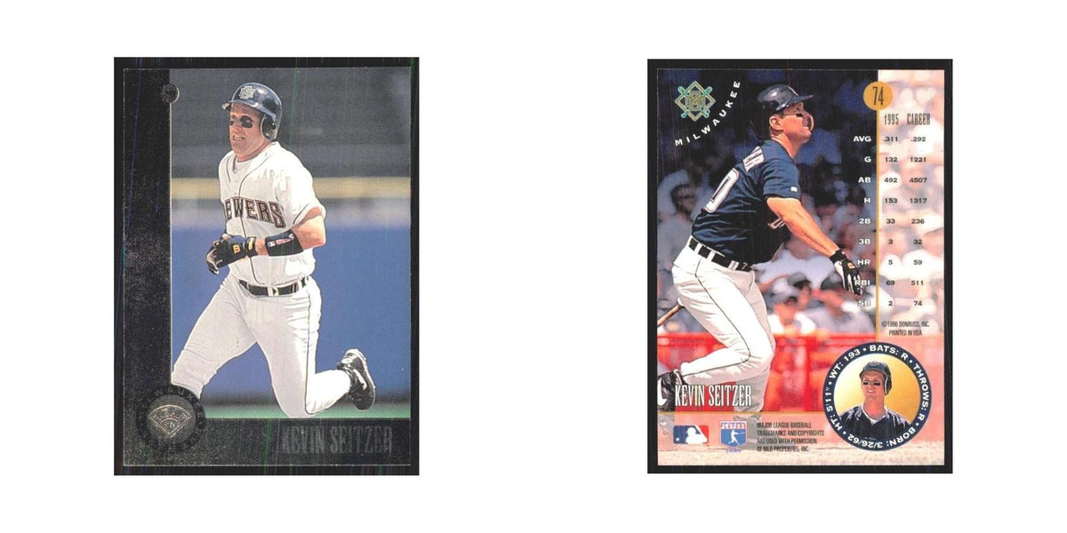 1996 Leaf Kevin Seitzer Brewers #74