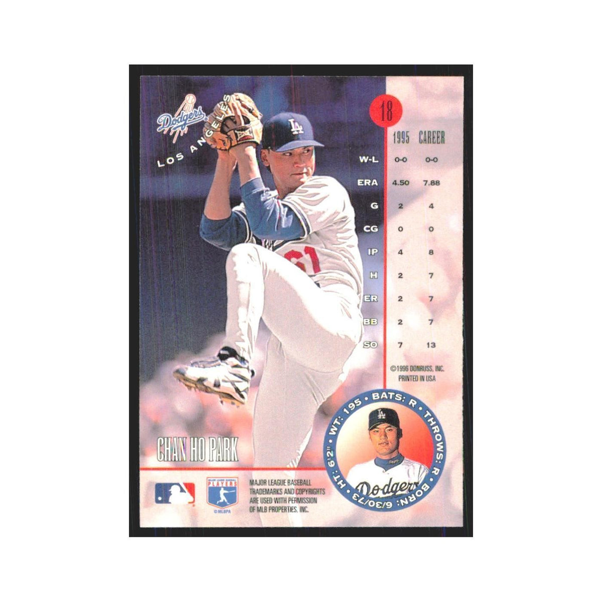 1996 Leaf Chan Ho Park Dodgers #18