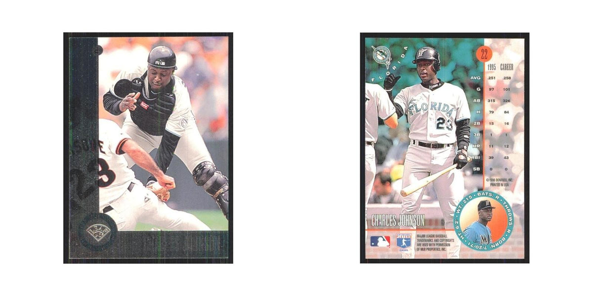 1996 Leaf Charles Johnson Florida Marlins #22