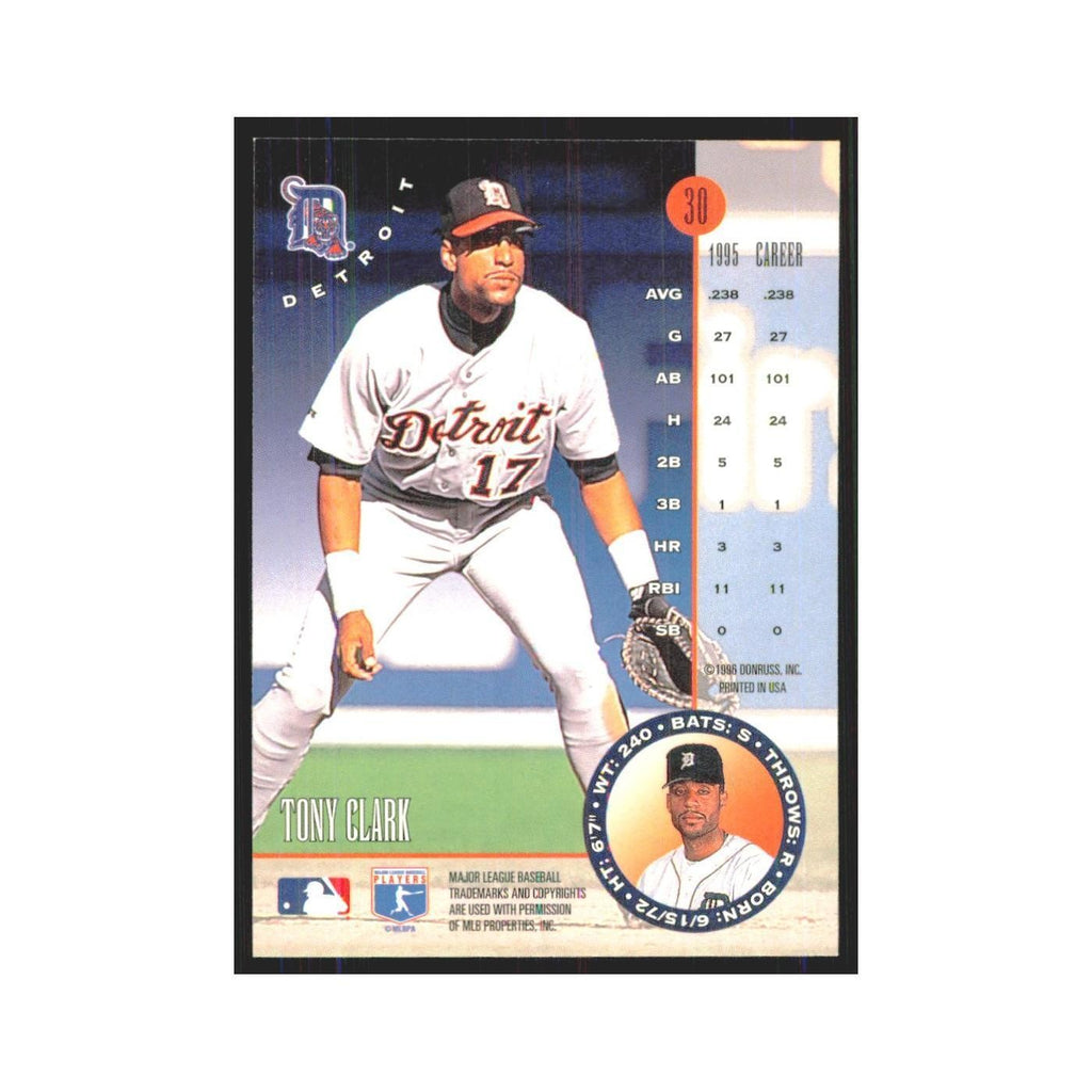 1996 Leaf Tony Clark Tigers #30