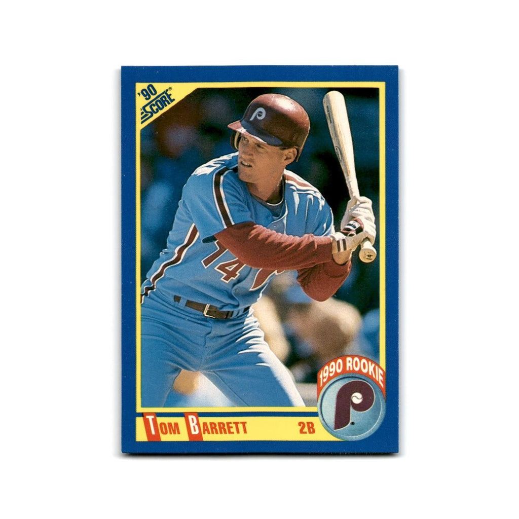 1990 Score Tom Barrett Phillies #633A