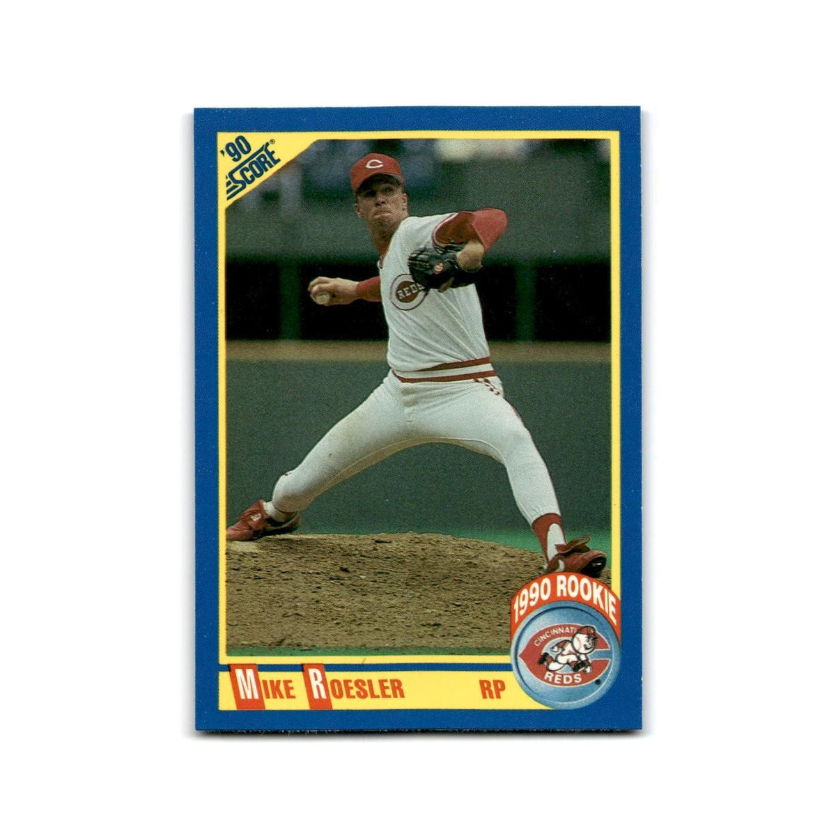 1990 Score Mike Roesler RC Reds #648