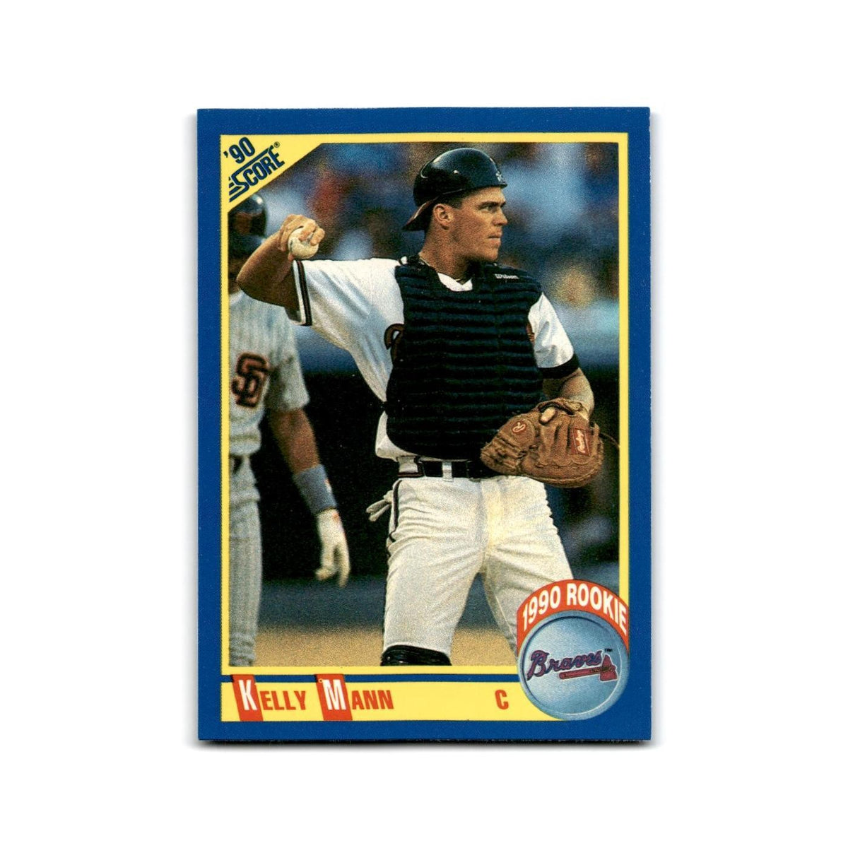 1990 Score Kelly Mann RC Braves #627