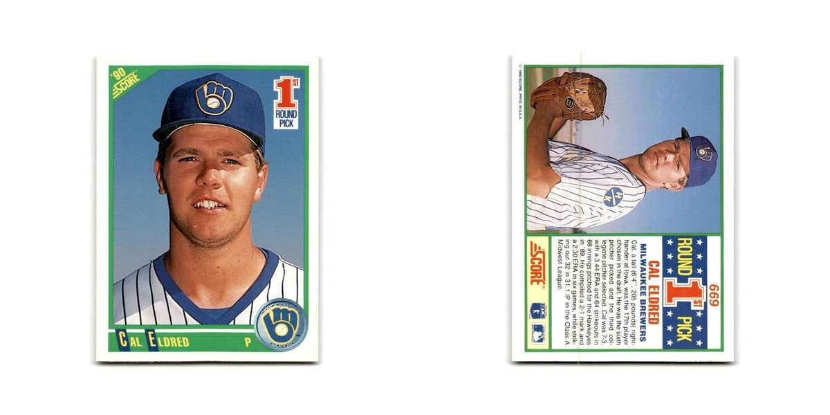 1990 Score Cal Eldred RC Brewers #669