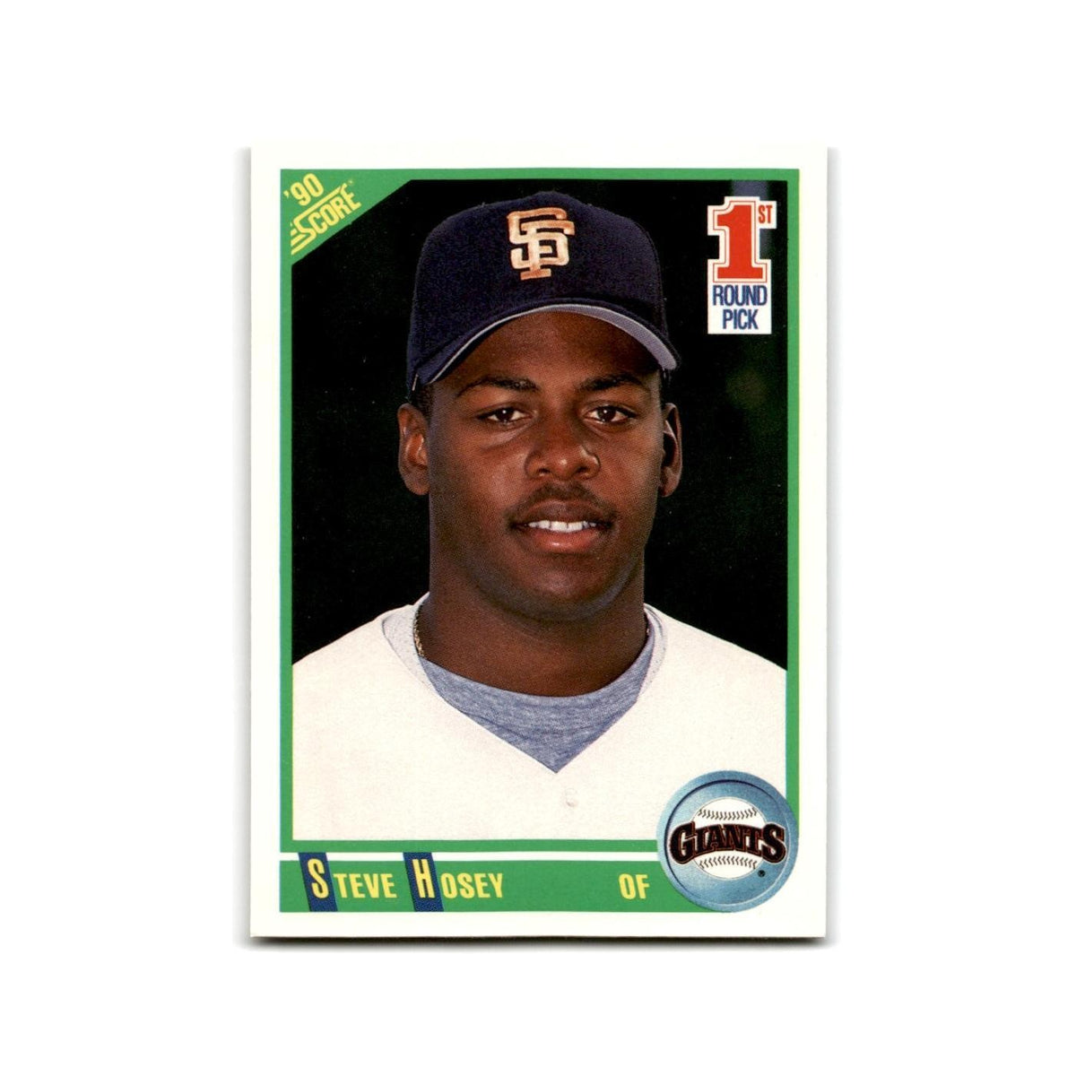 1990 Score Steve Hosey RC Giants #666