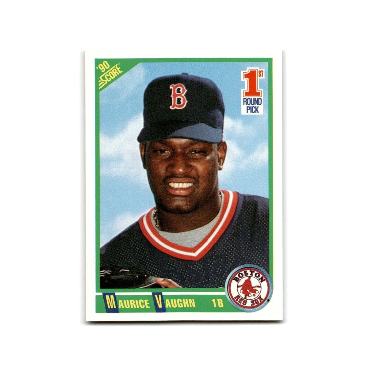 1990 Score Maurice Vaughn RC Red Sox #675