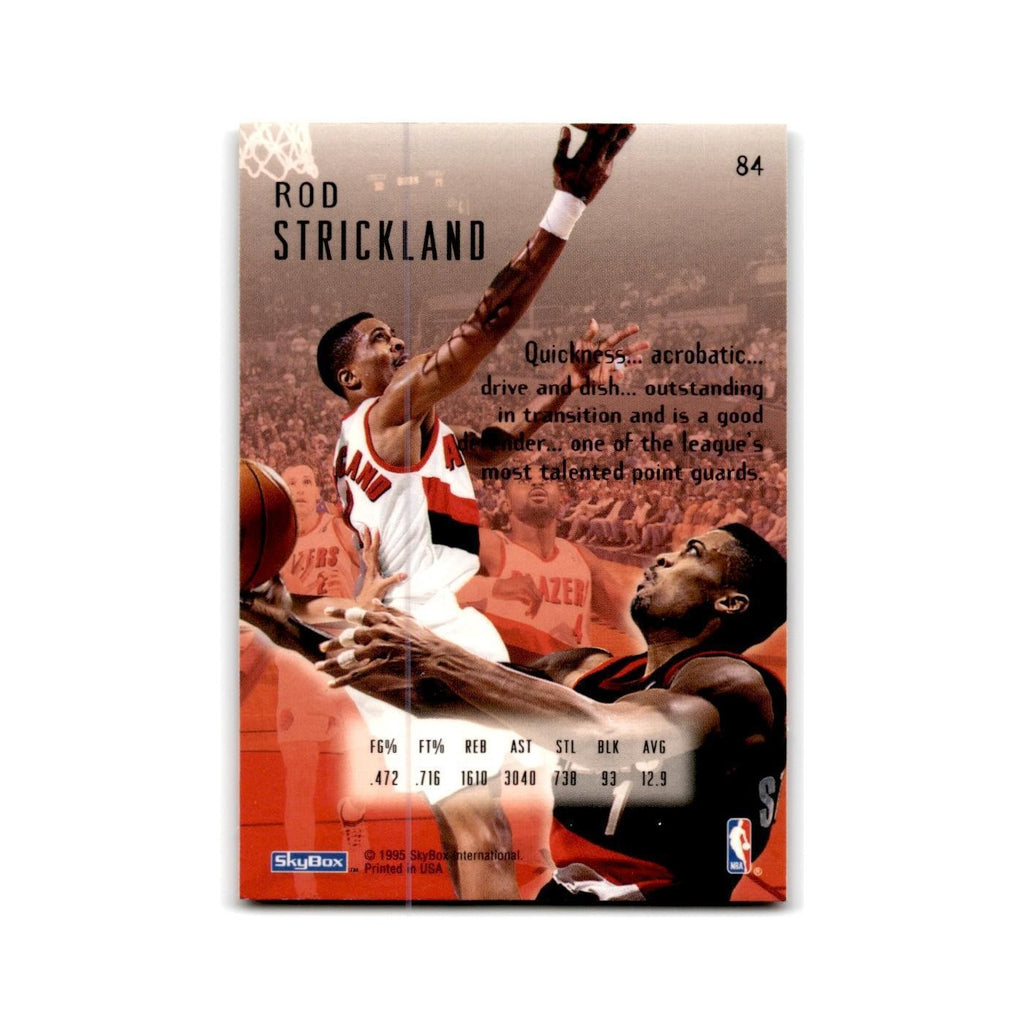 1994 SkyBox E-Motion Rod Strickland Blazers #84