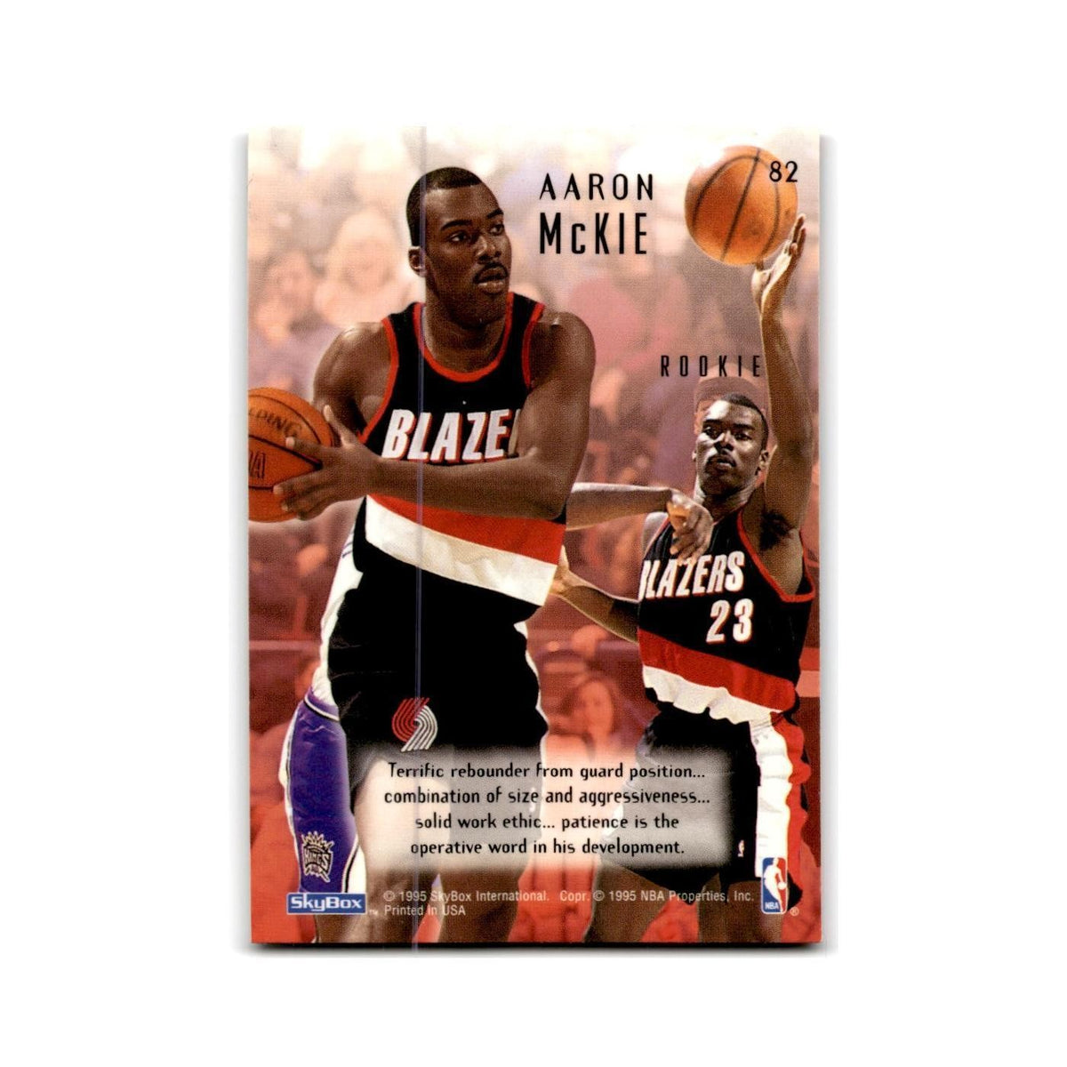 1994 SkyBox E-Motion Aaron McKie RC Blazers #82