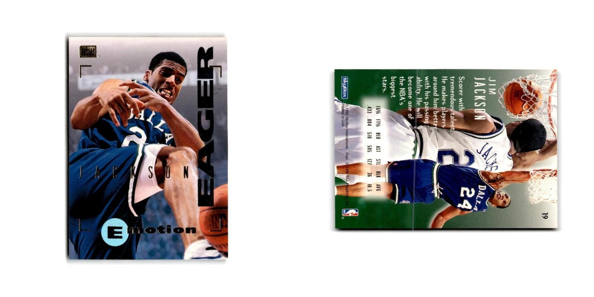 1994 SkyBox E-Motion Jim Jackson Mavericks #19