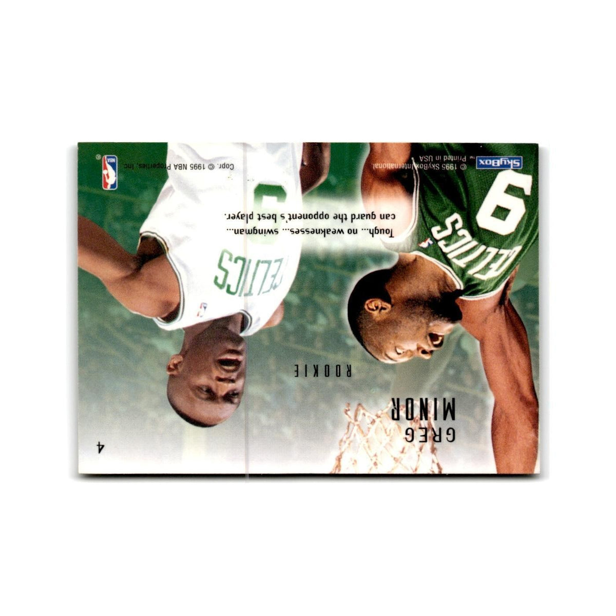 1994 SkyBox E-Motion Greg Minor RC Celtics #4