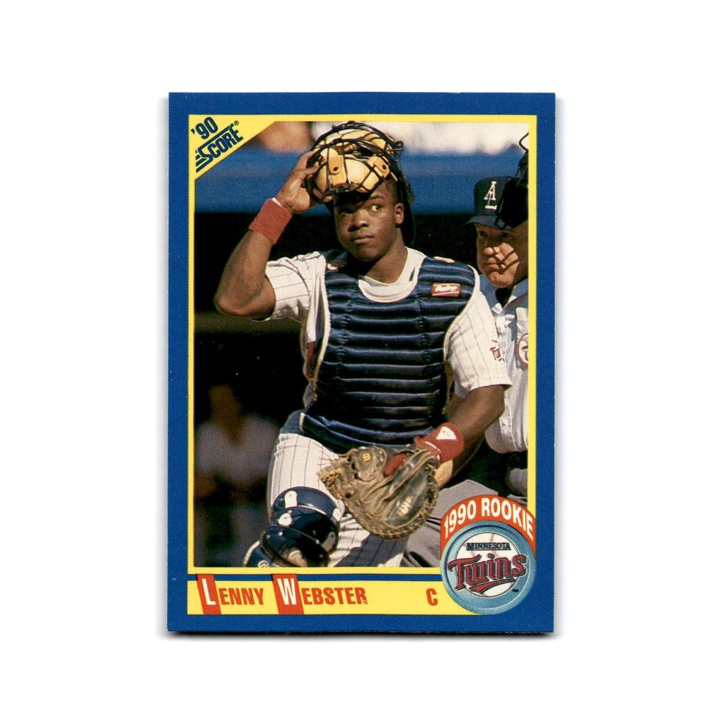 1990 Score Lenny Webster RC Twins #638