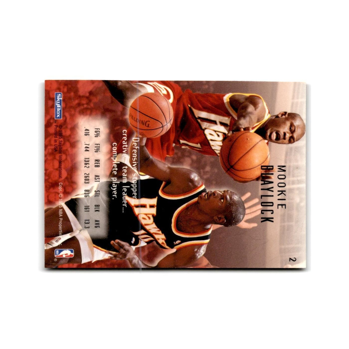 1994 SkyBox E-Motion Mookie Blaylock Hawks #2