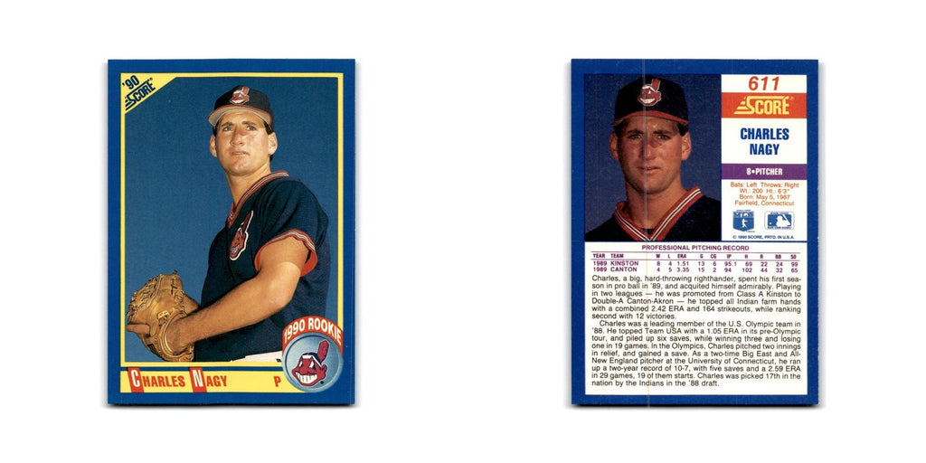 1990 Score Charles Nagy Indians #611