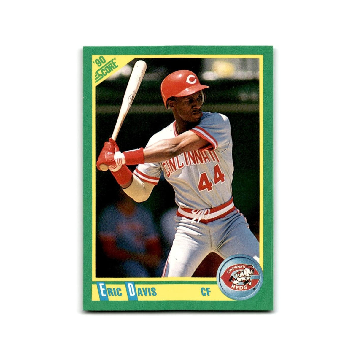 1990 Score Eric Davis Reds #185
