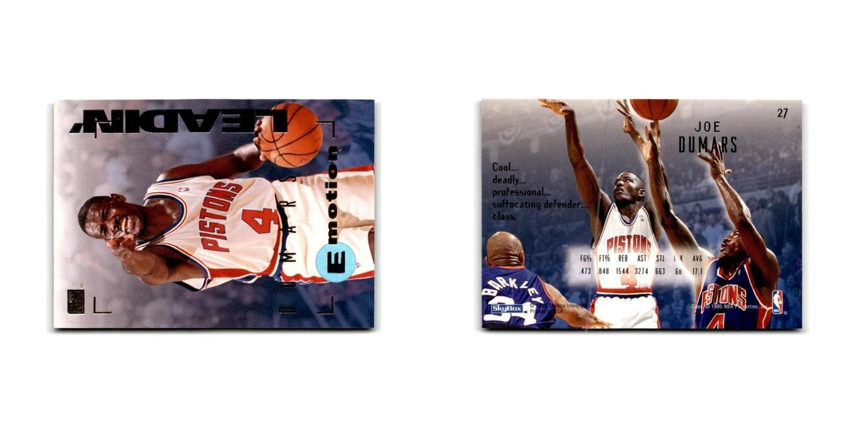 1994 SkyBox E-Motion Joe Dumars Pistons #27